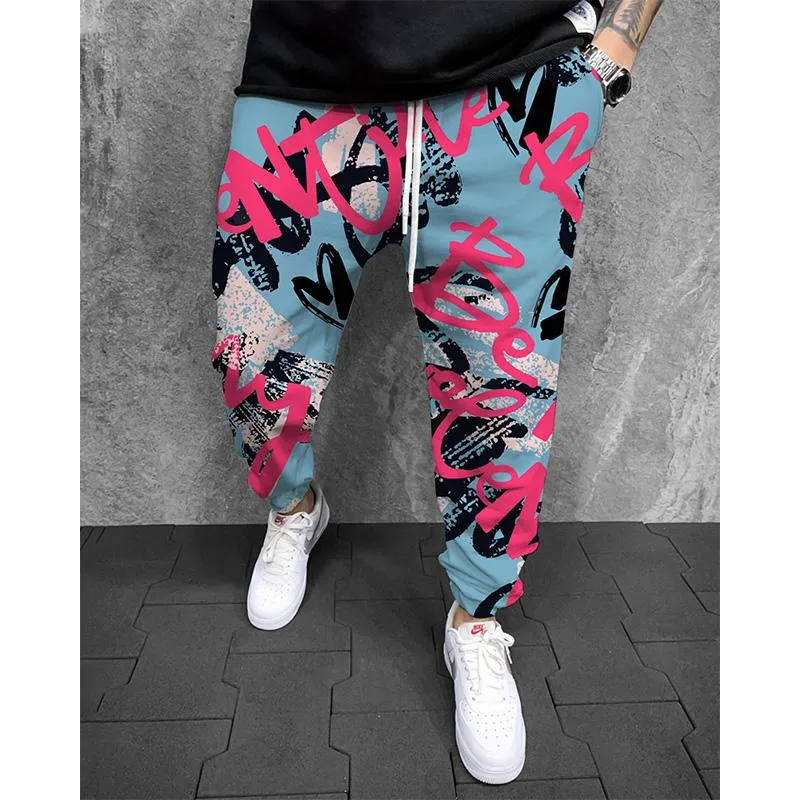 MEN'S PRINTED ELASTICATED SWEATPANTS 31742764YM