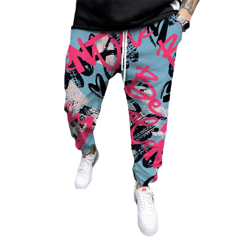 MEN'S PRINTED ELASTICATED SWEATPANTS 31742764YM