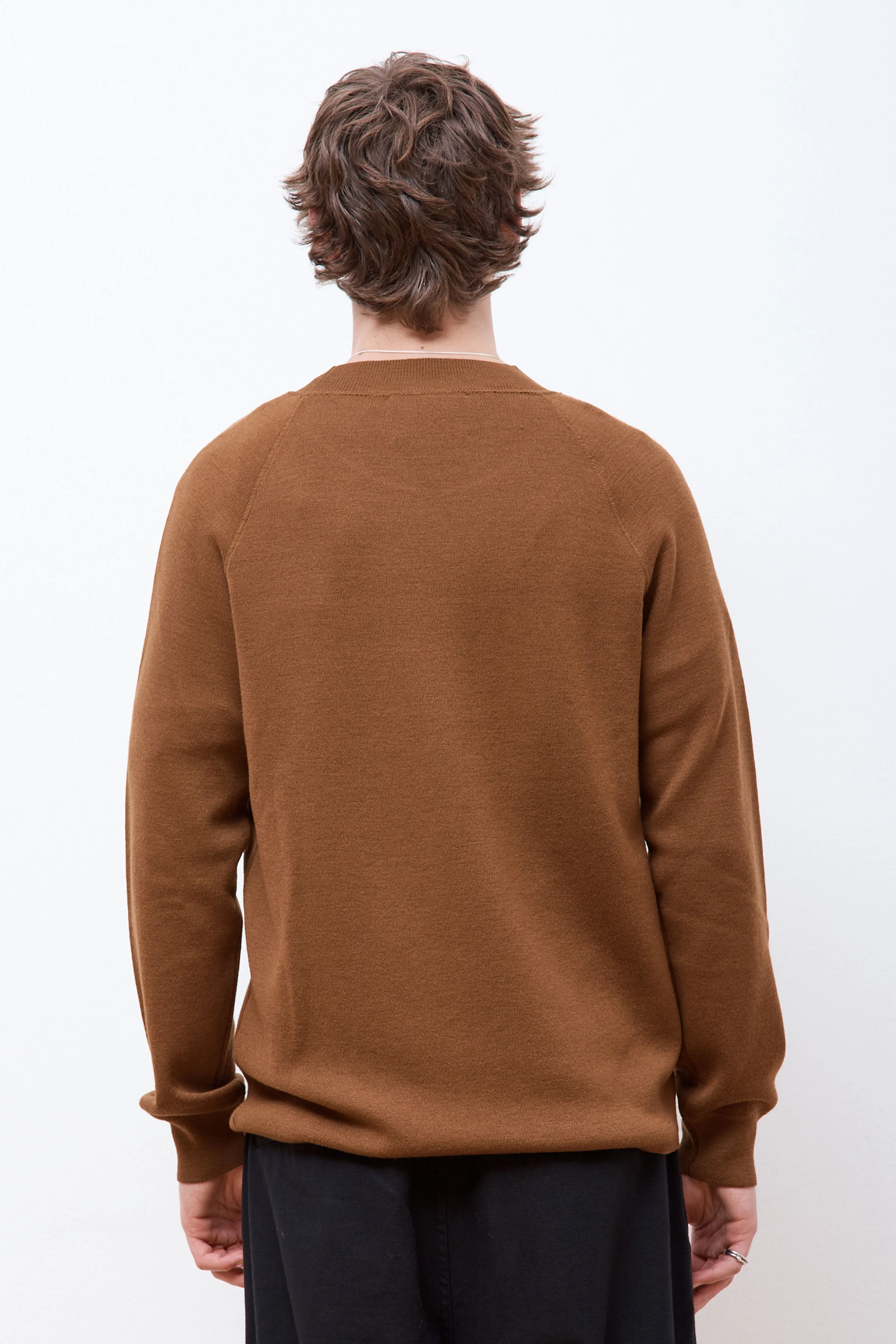 MHL Wide Neck Sweatshirt Tobacco