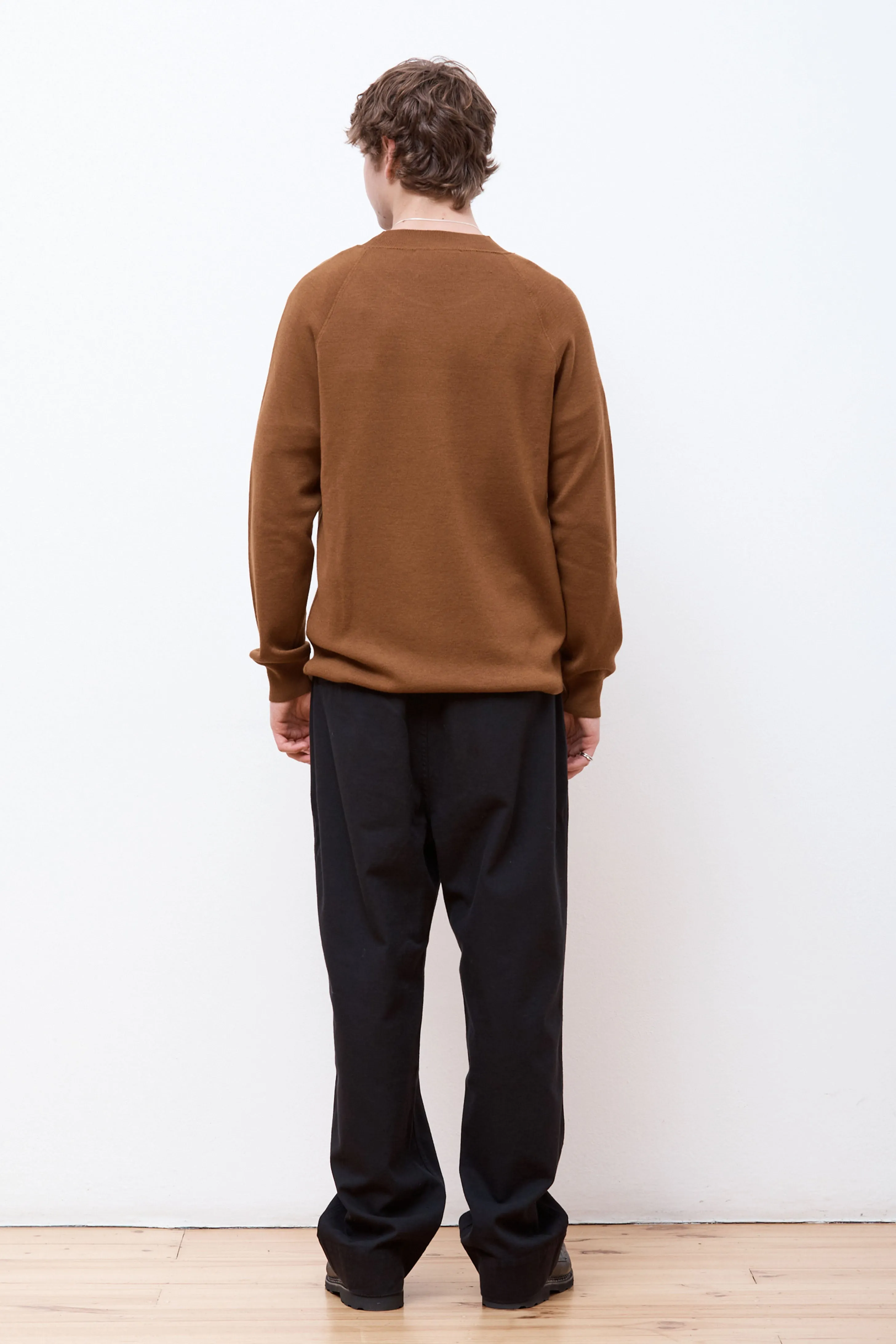 MHL Wide Neck Sweatshirt Tobacco