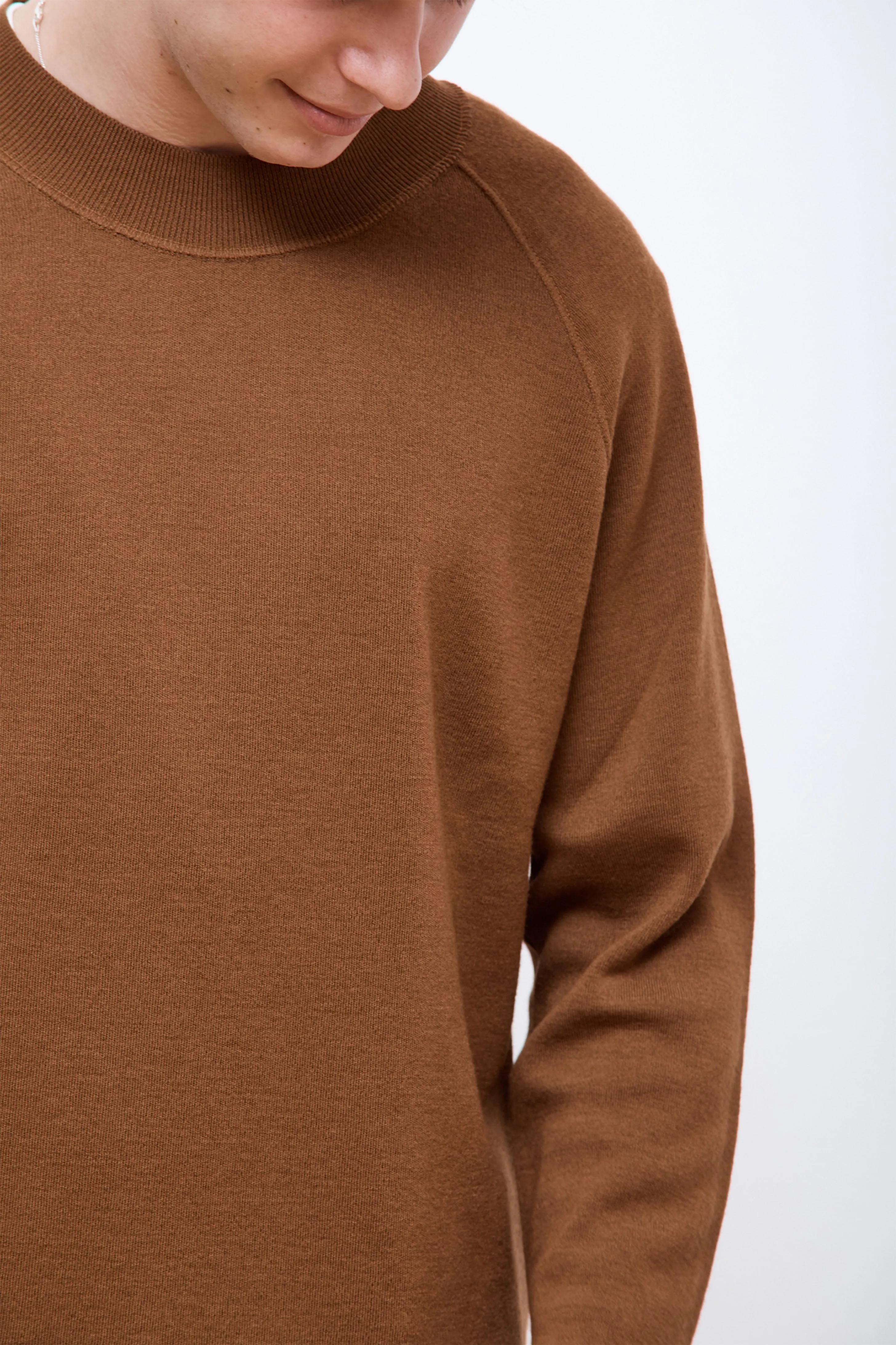 MHL Wide Neck Sweatshirt Tobacco