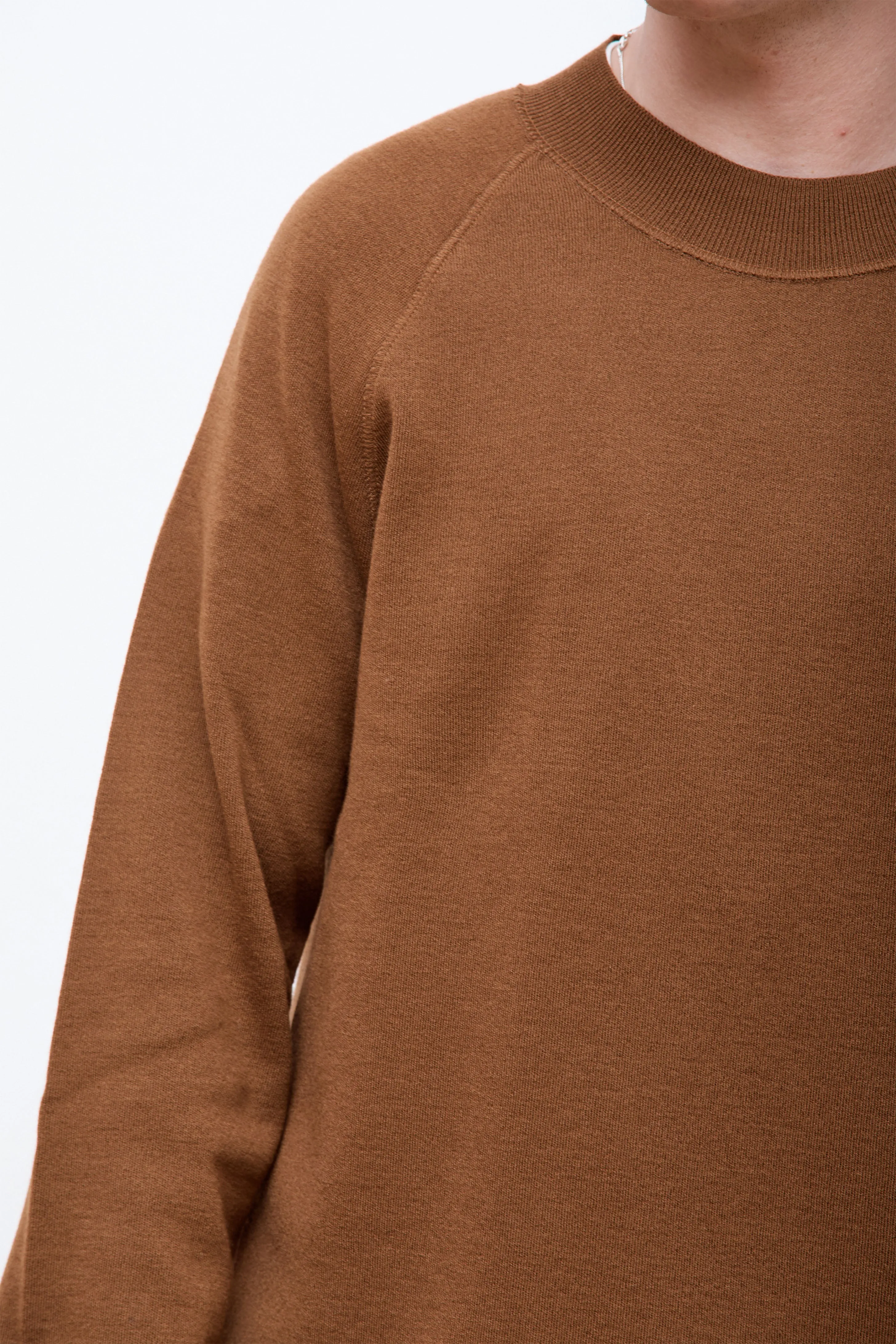 MHL Wide Neck Sweatshirt Tobacco