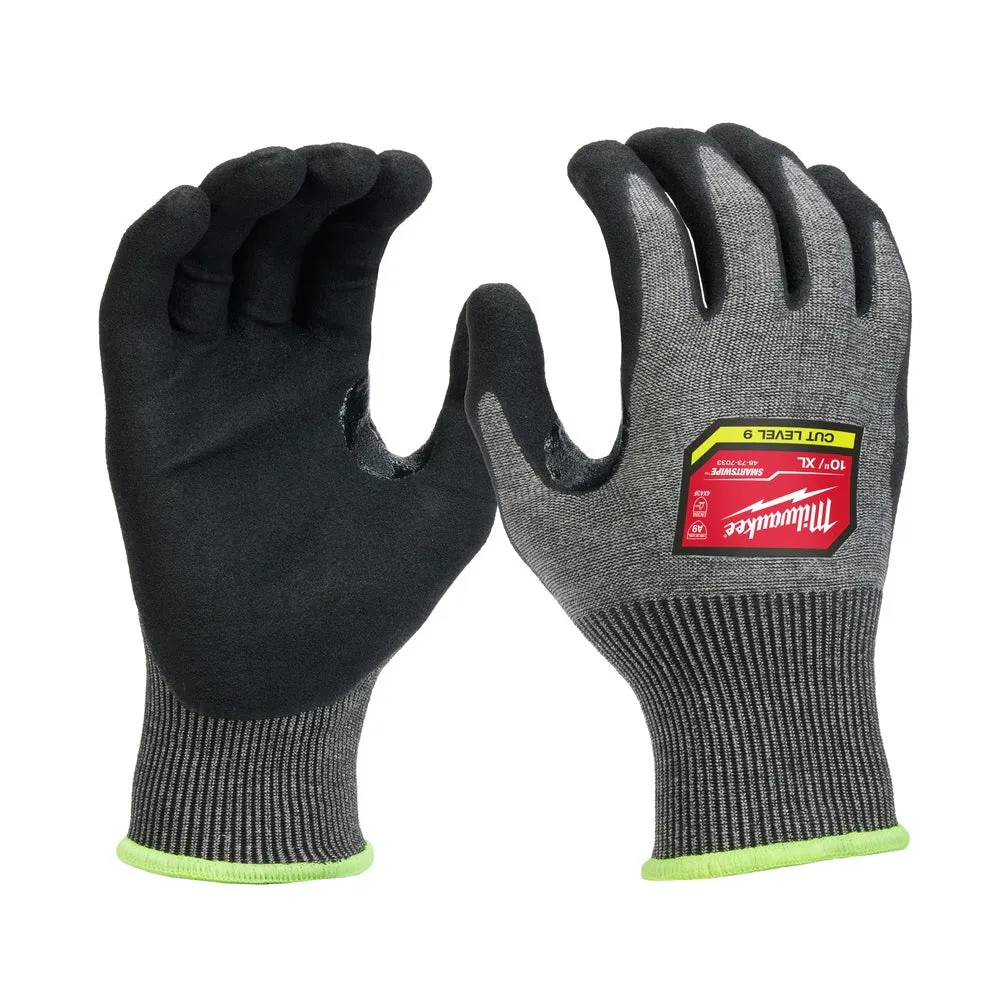 Milwaukee 48-73-7033B 12 Pair Cut Level 9 High-Dexterity Nitrile Dipped Gloves - XL