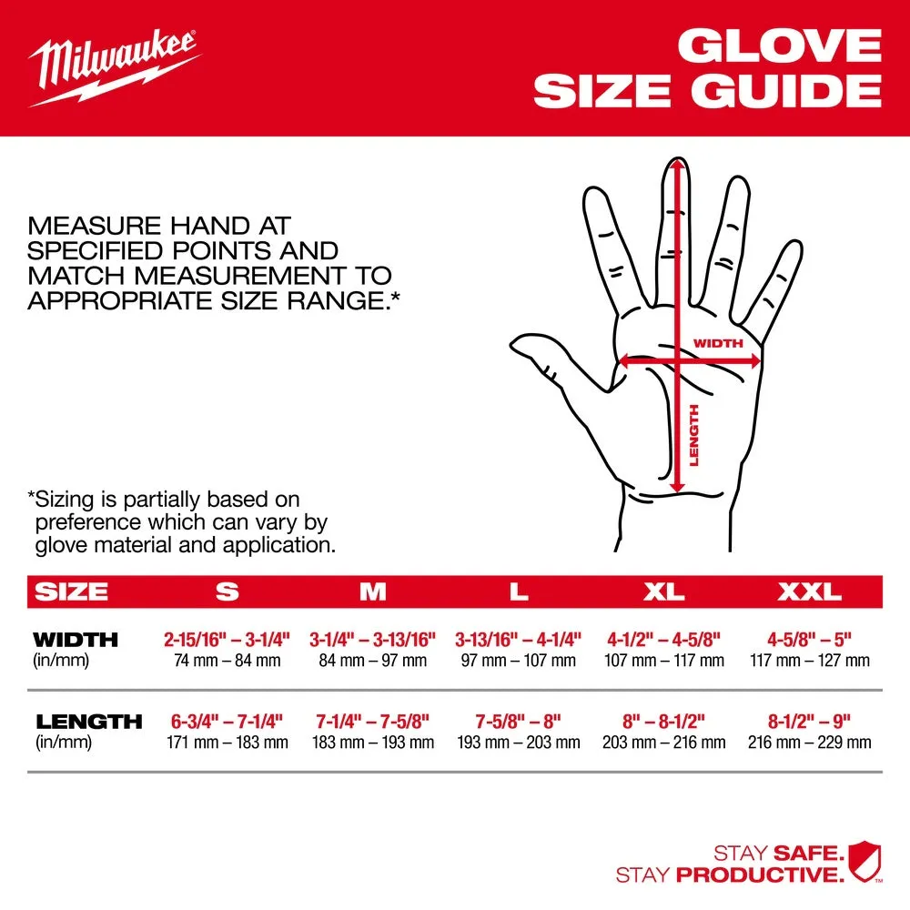 Milwaukee 48-73-7033B 12 Pair Cut Level 9 High-Dexterity Nitrile Dipped Gloves - XL