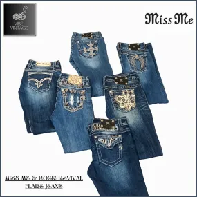 MISS ME & ROCK REVIVAL FLARE JEANS - 14 PCS