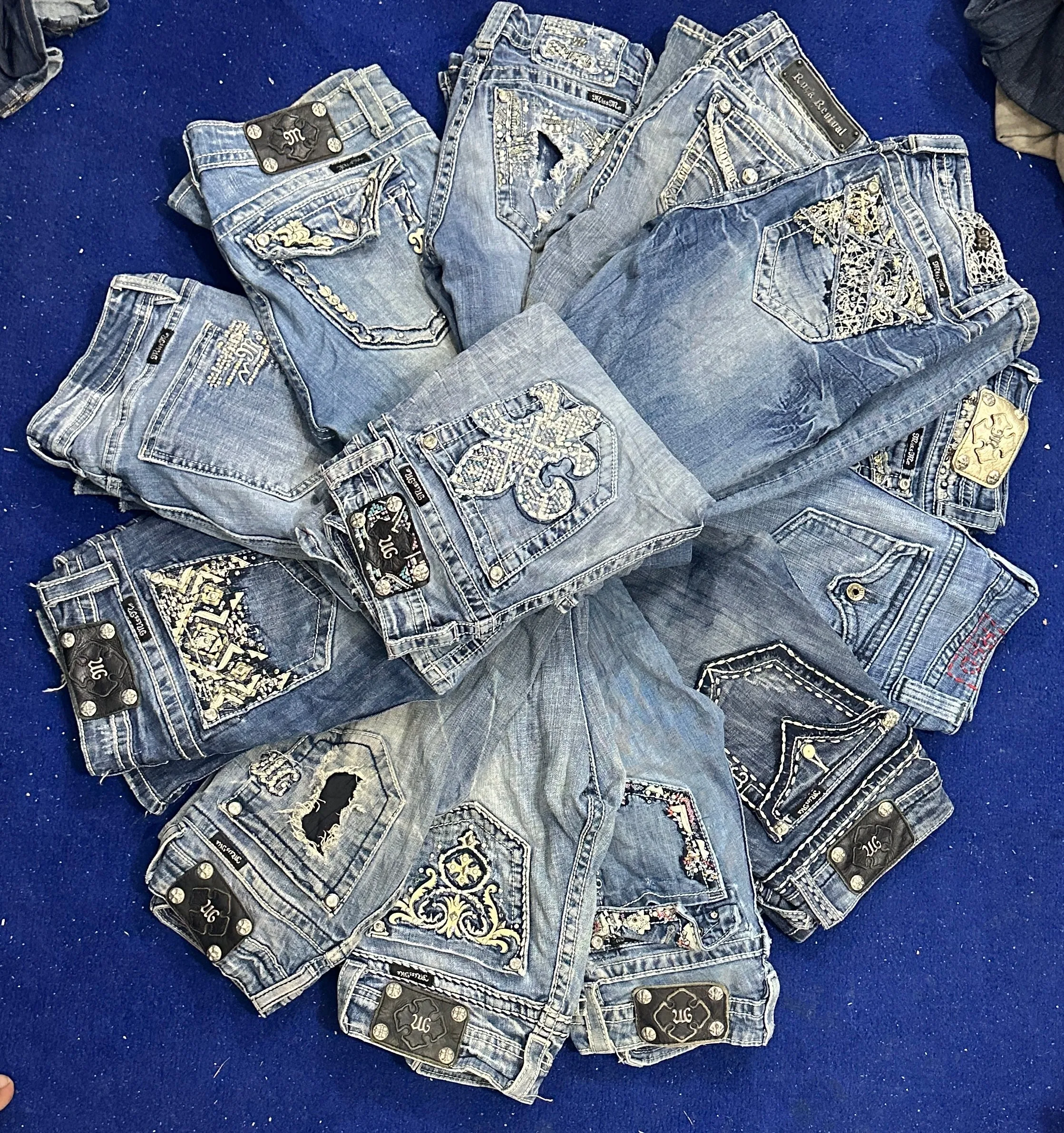 Miss me and rock revival flared jeans 15 pieces