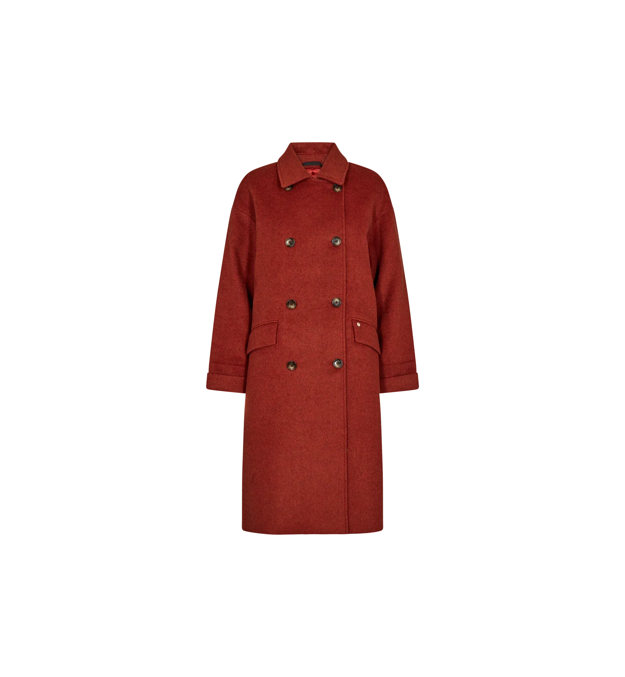 Mos Mosh Burnt Ochre Venice Wool Coat