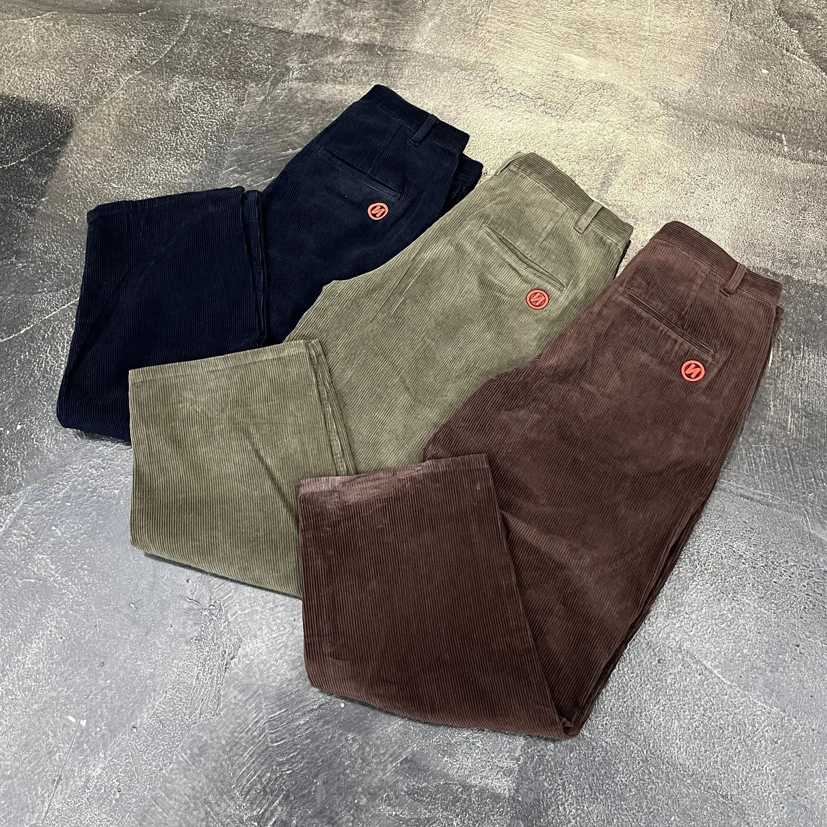 N Logo Corduroy Tapered Pants