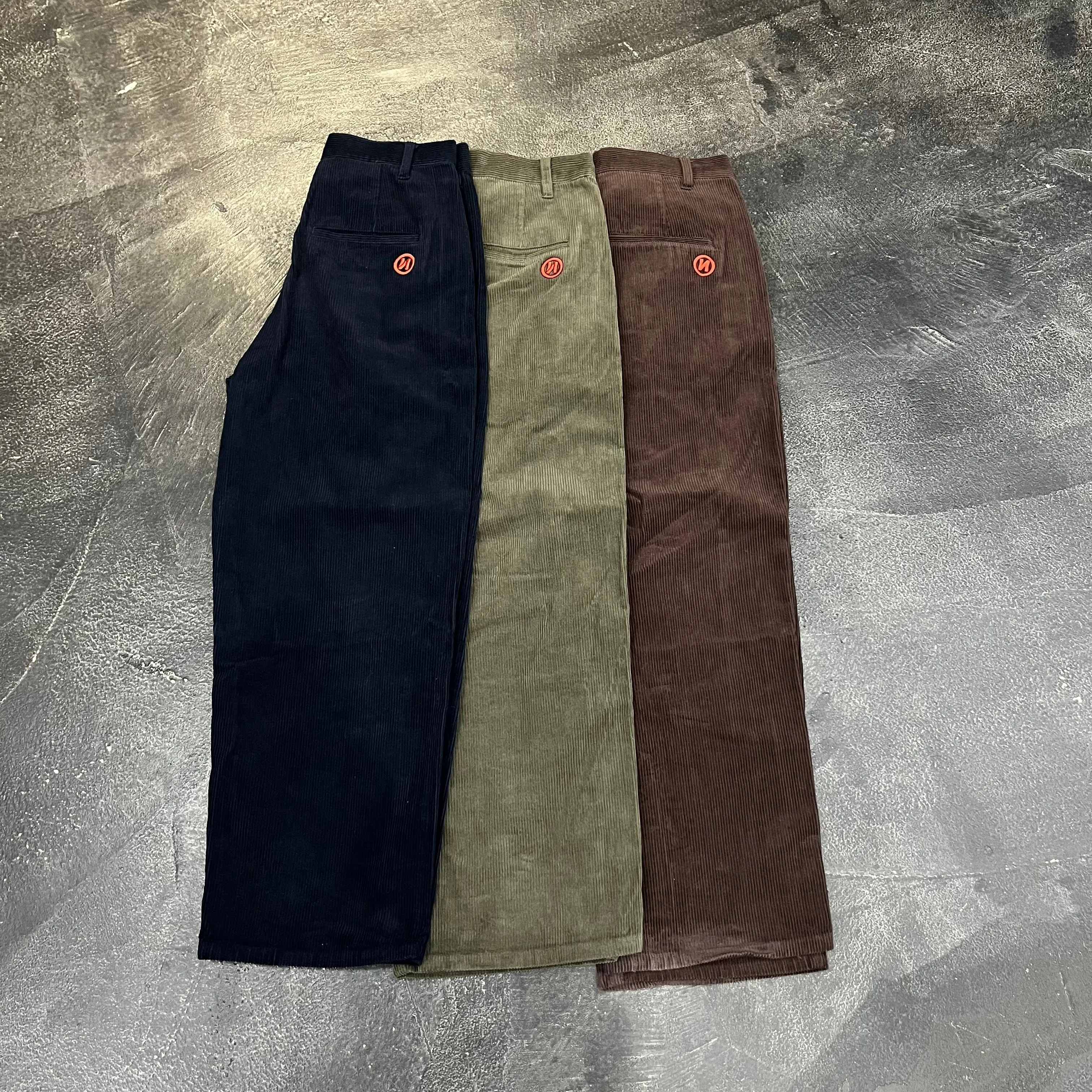 N Logo Corduroy Tapered Pants