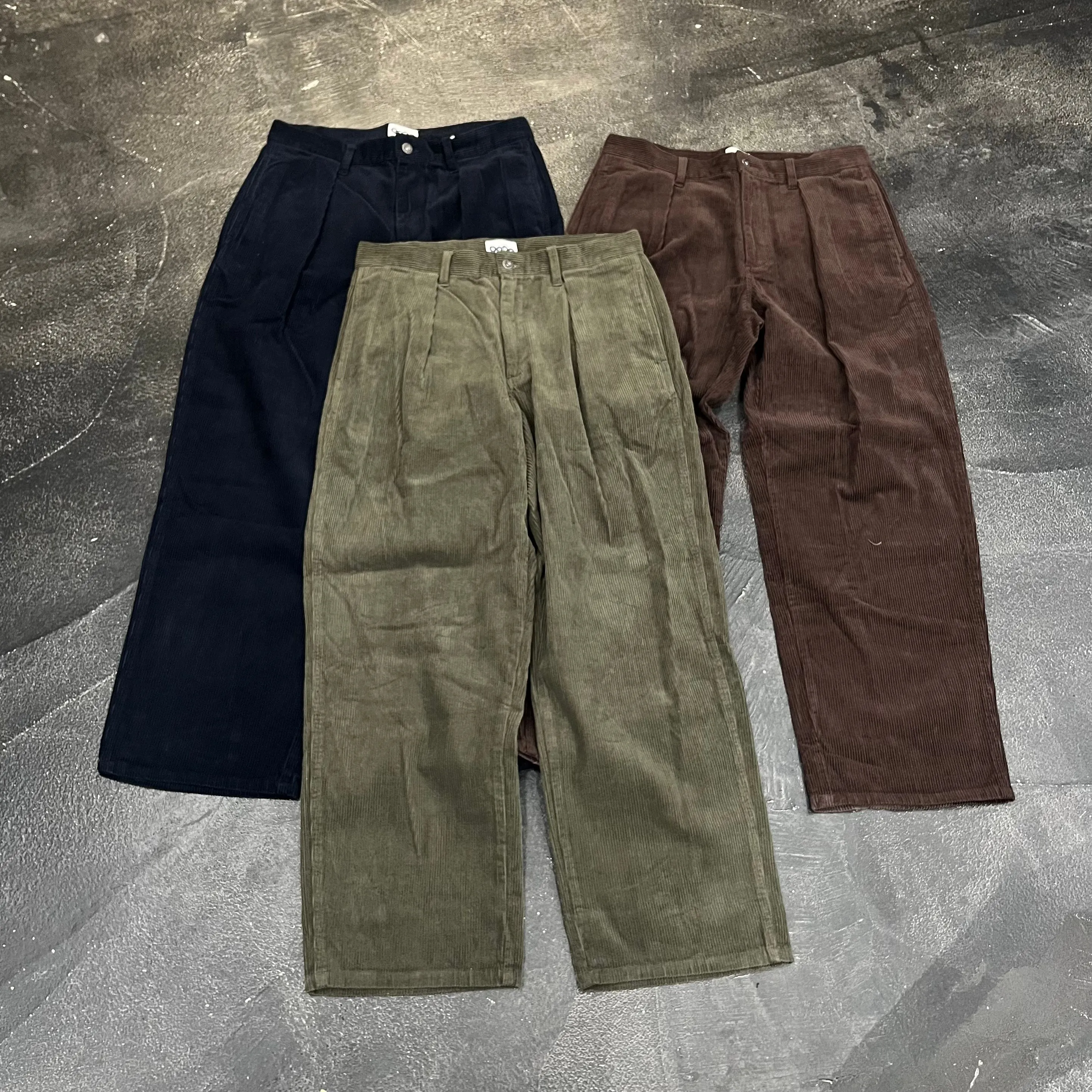 N Logo Corduroy Tapered Pants