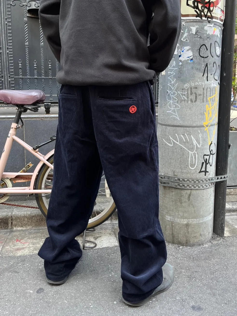 N Logo Corduroy Tapered Pants