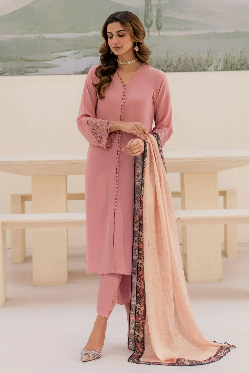 Natasha kamal -  Ester - Pink - Georgette - 3 Piece