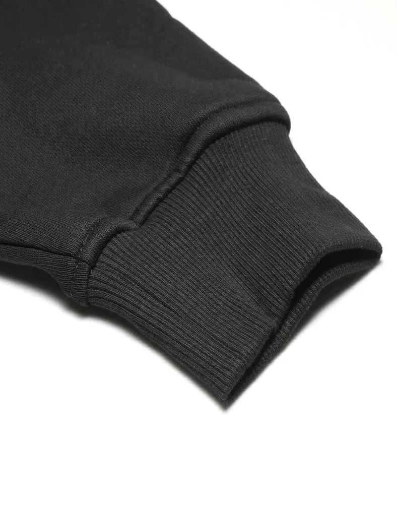 (Open-box) Unisex Heated Fleece Hoodie - Black / Grey