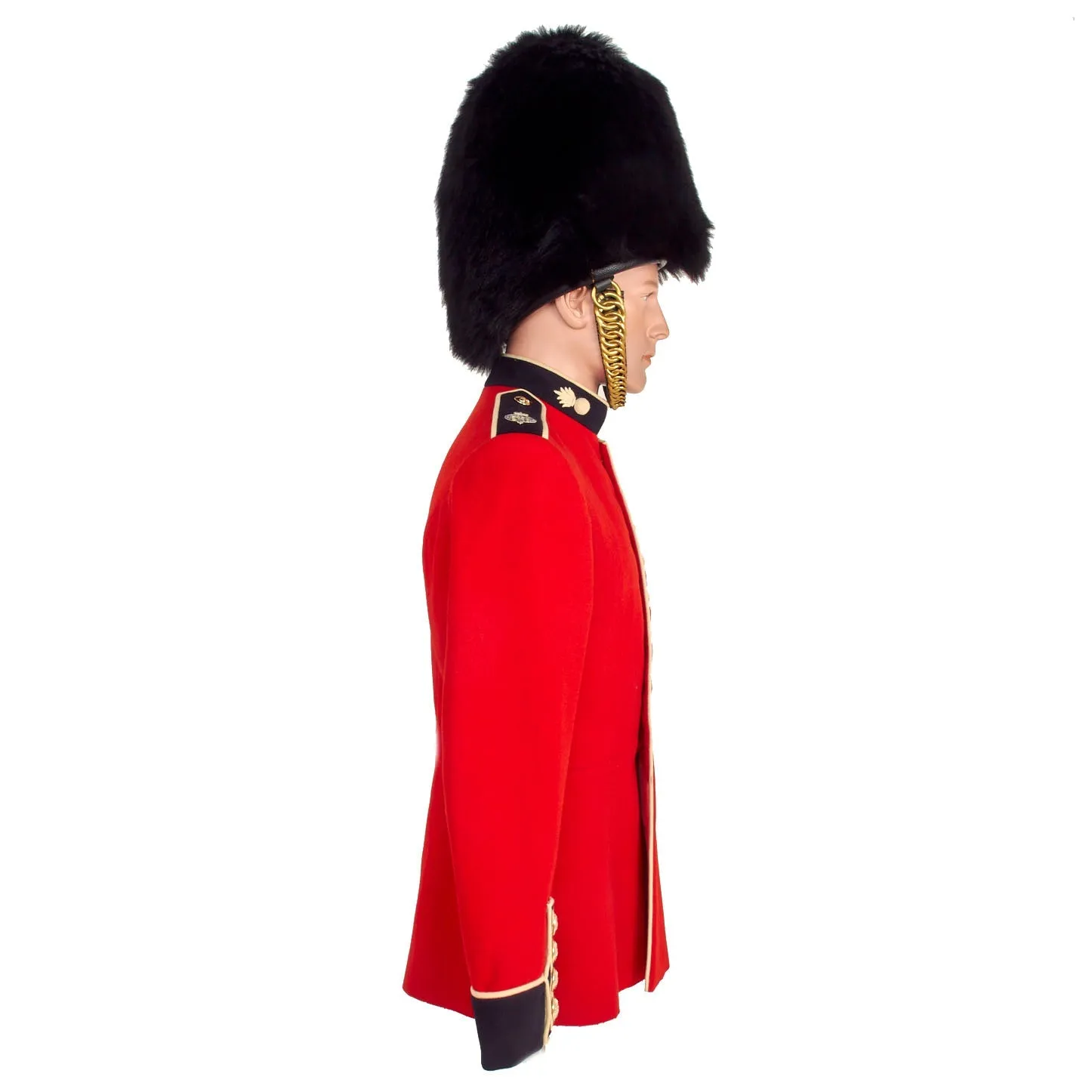 Original British Grenadier Guards Bearskin Helmet & Home Service Dress Tunic - Recent Issue