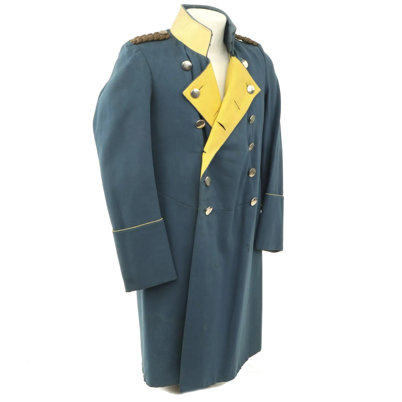 Original Imperial German Pre-WWI Baden Dragoon Regiment No. 21 Frock Coat with Epaulettes