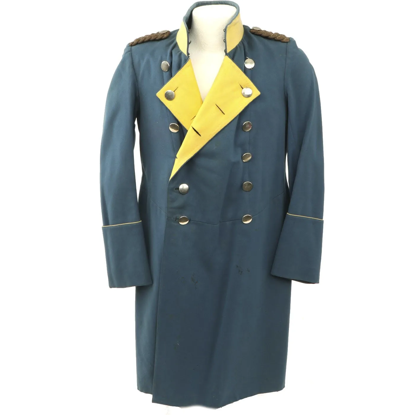 Original Imperial German Pre-WWI Baden Dragoon Regiment No. 21 Frock Coat with Epaulettes