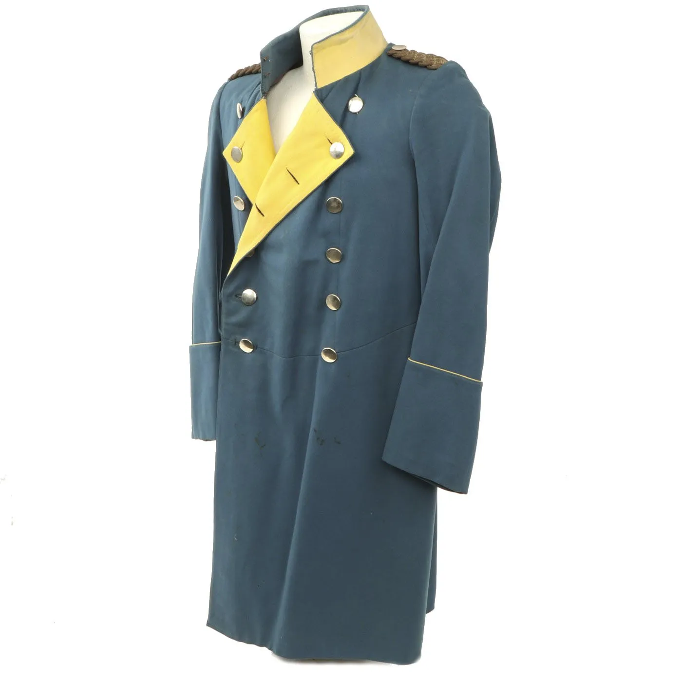 Original Imperial German Pre-WWI Baden Dragoon Regiment No. 21 Frock Coat with Epaulettes