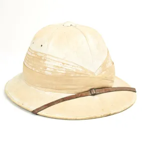 Original Pre-WWII British Officer Pith Helmet by Hawkes & Co Saville Row London