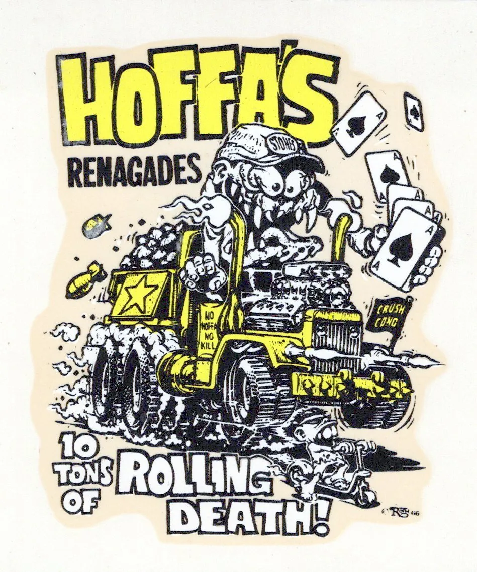 Original U.S. Vietnam War Era “Hot Rod Culture” Rat Fink T-Shirt and Water Decal Lot - (4) Items