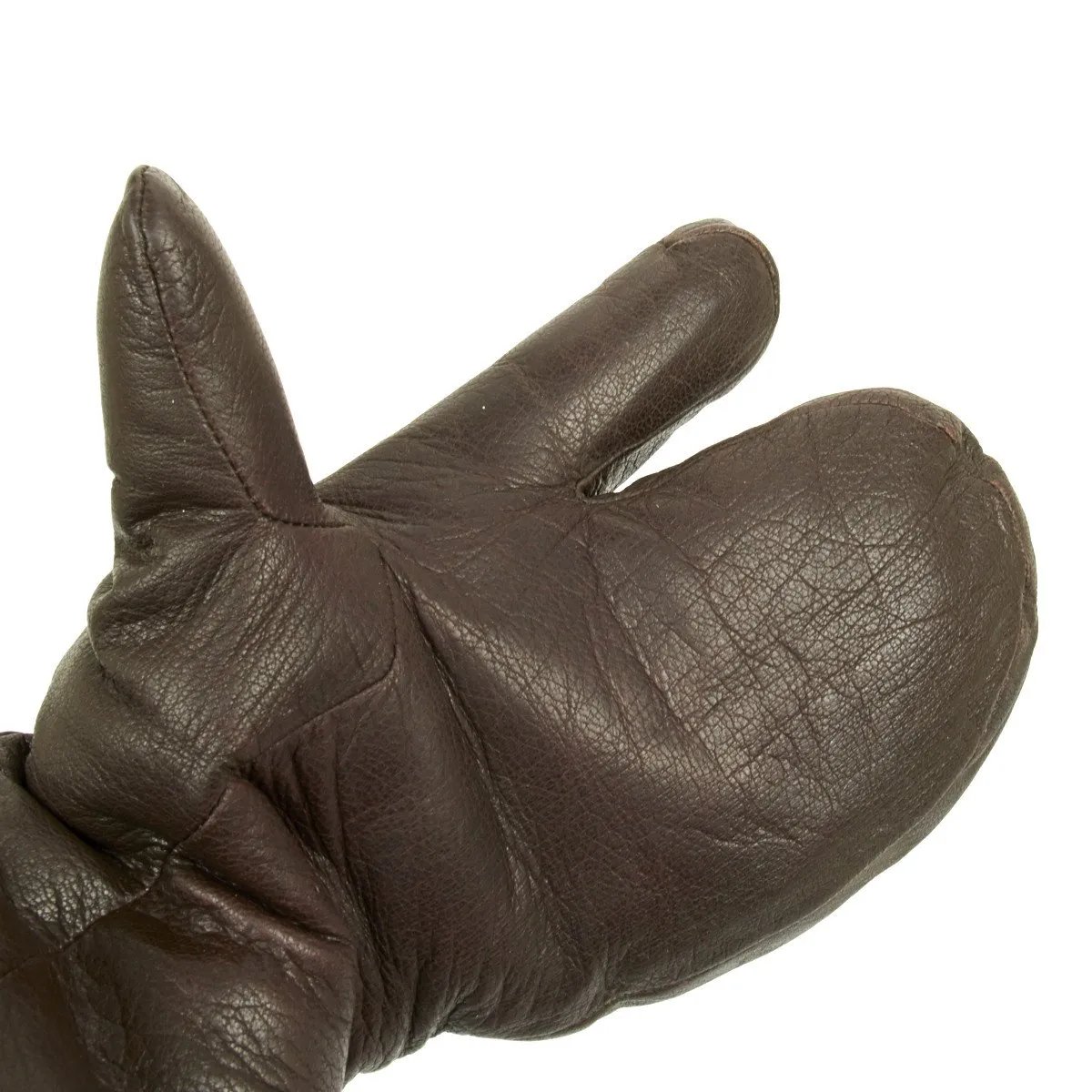 Original U.S. WWII Army Air Force A-9A Leather Flying Mitten Gloves