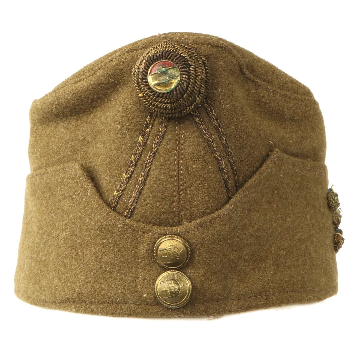 Original WWII Hungarian Infantry Overseas Side Cap - Dated 1942