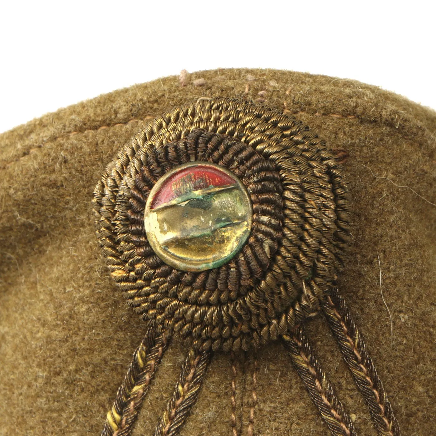 Original WWII Hungarian Infantry Overseas Side Cap - Dated 1942