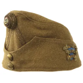 Original WWII Hungarian Infantry Overseas Side Cap - Dated 1942