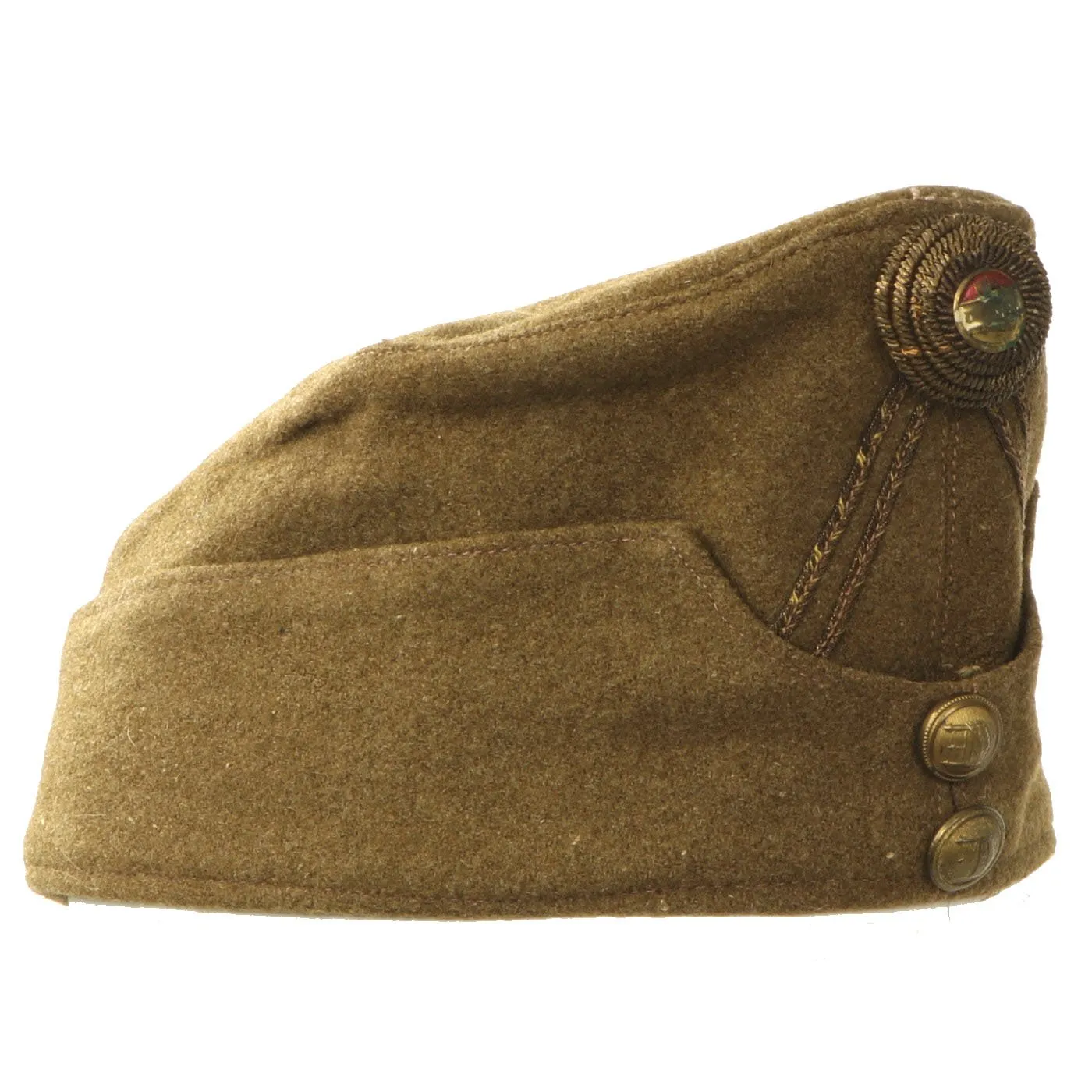 Original WWII Hungarian Infantry Overseas Side Cap - Dated 1942