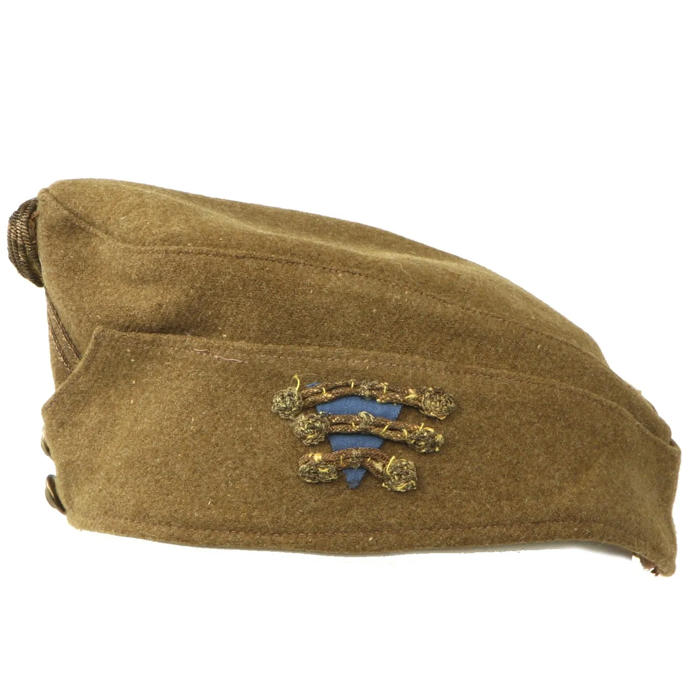 Original WWII Hungarian Infantry Overseas Side Cap - Dated 1942