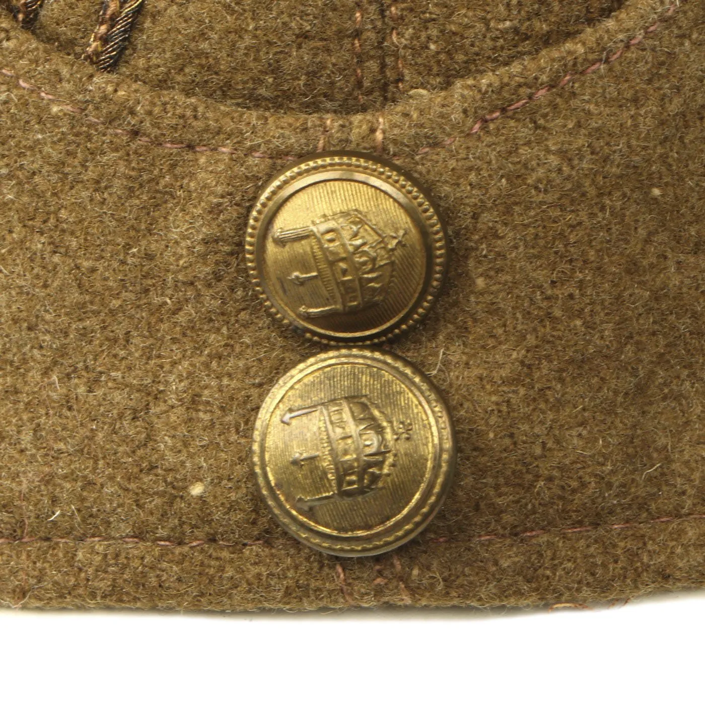 Original WWII Hungarian Infantry Overseas Side Cap - Dated 1942