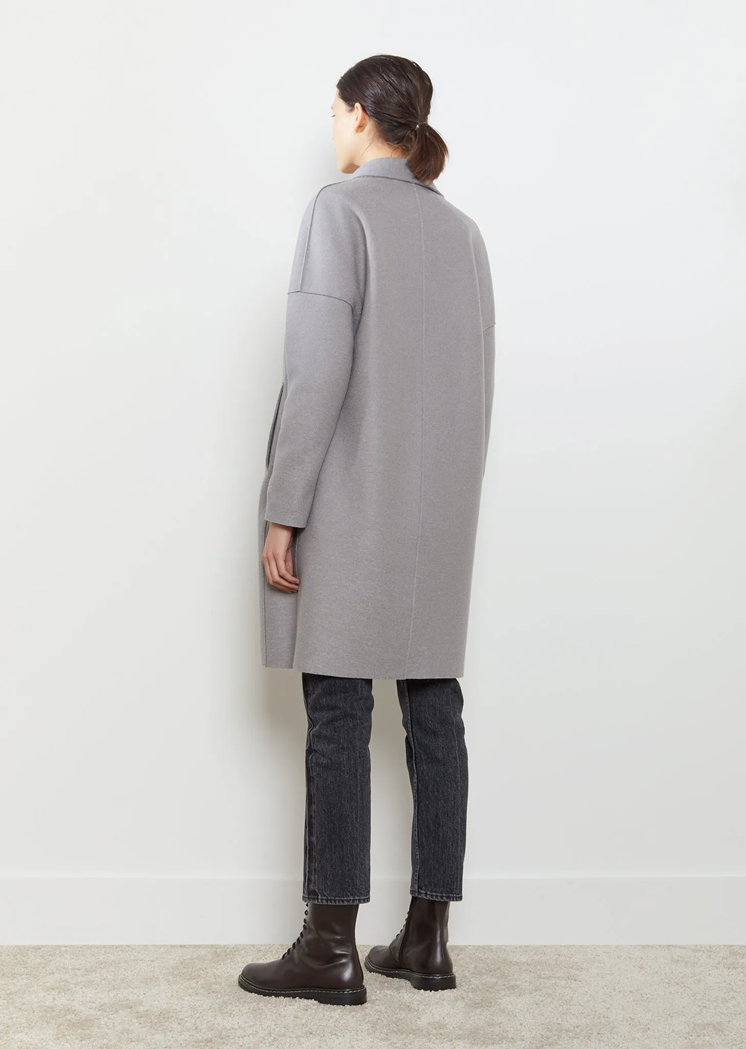 Oversize Collar Double Breasted Coat