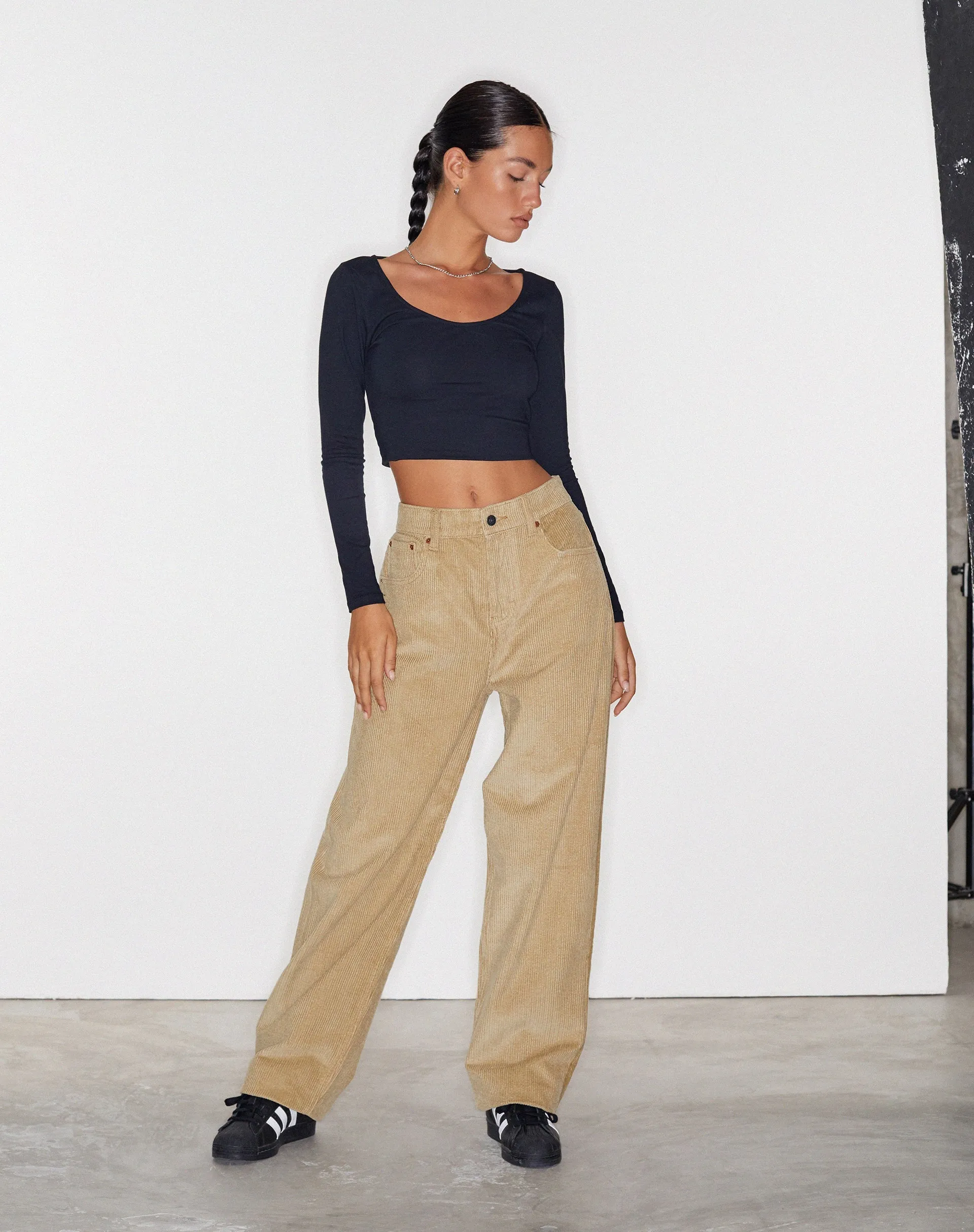 Parallel Jeans in Cord Sand