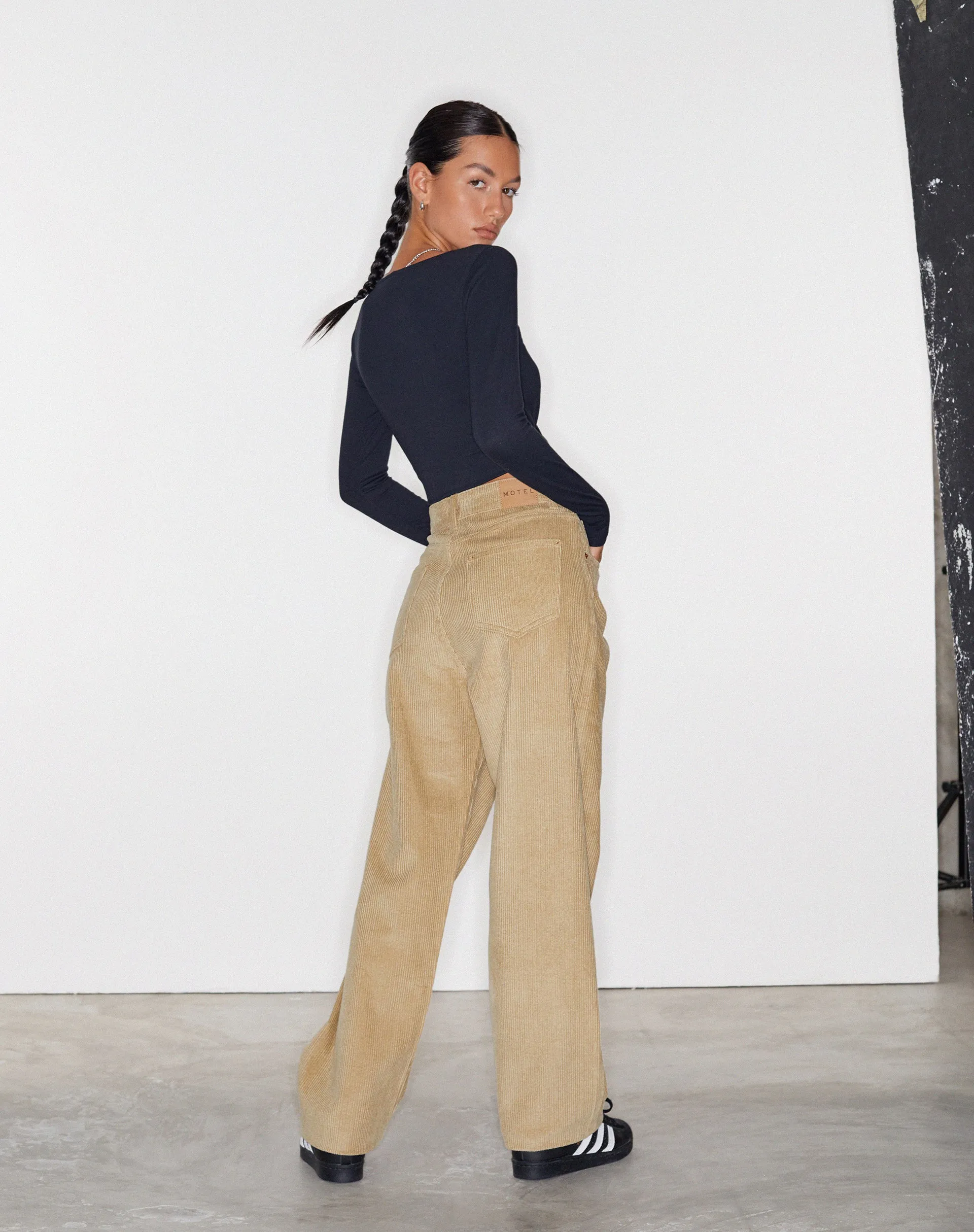 Parallel Jeans in Cord Sand