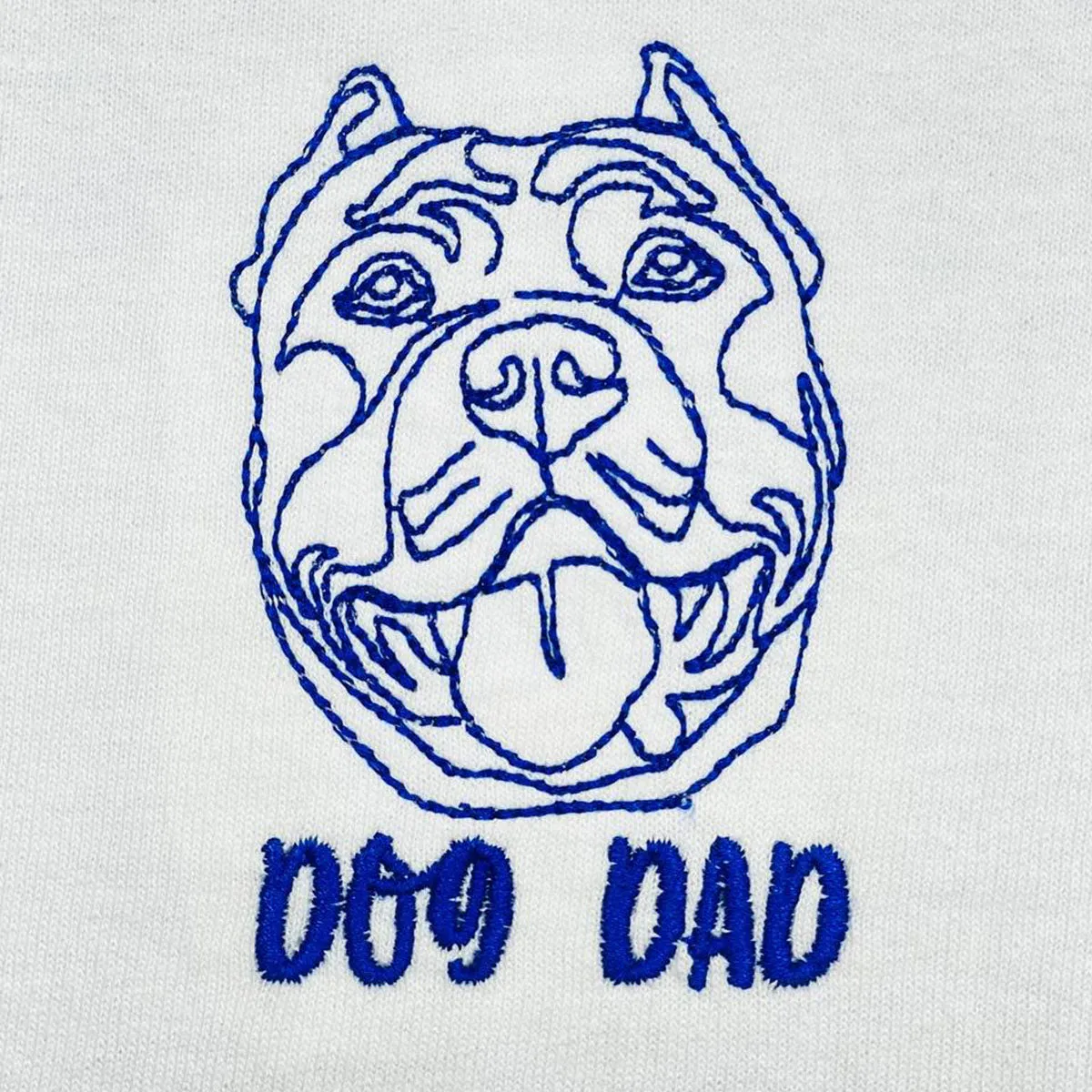 Personalized Pitbull Dog Dad Embroidered  Polo Shirts, Custom  Polo Shirts with Dog Name, Best Gifts for Pitbull Lovers