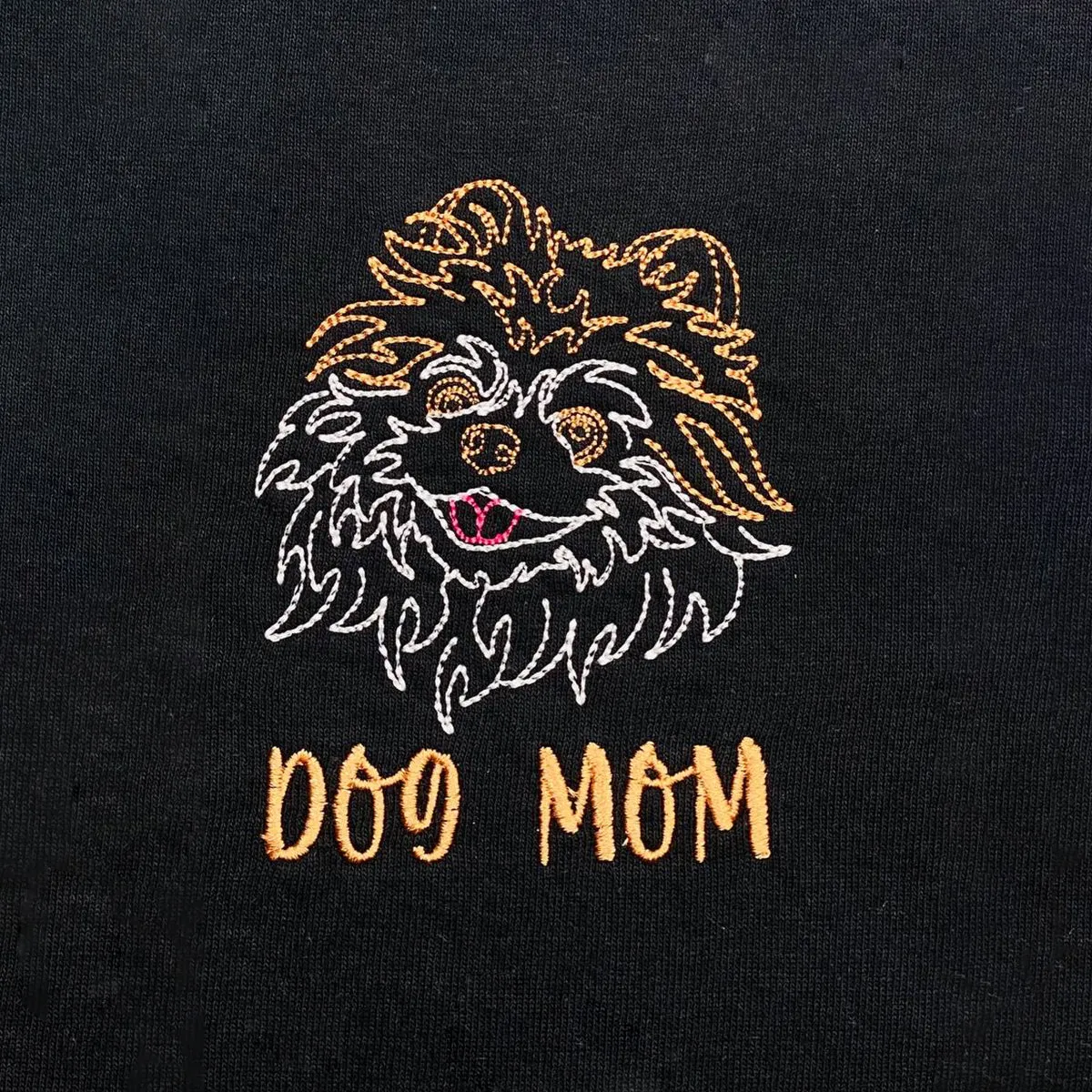 Personalized Pomeranian Dog Mom Embroidered Polo Shirt, Custom Polo Shirt with Dog Name, Best Gifts For Pomeranian Lovers