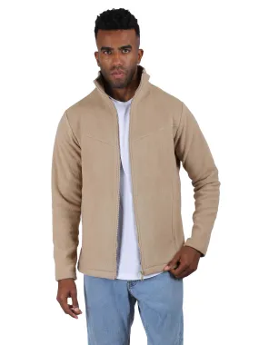 Polar Fleece Jacket Full Zip - Men  - Beige