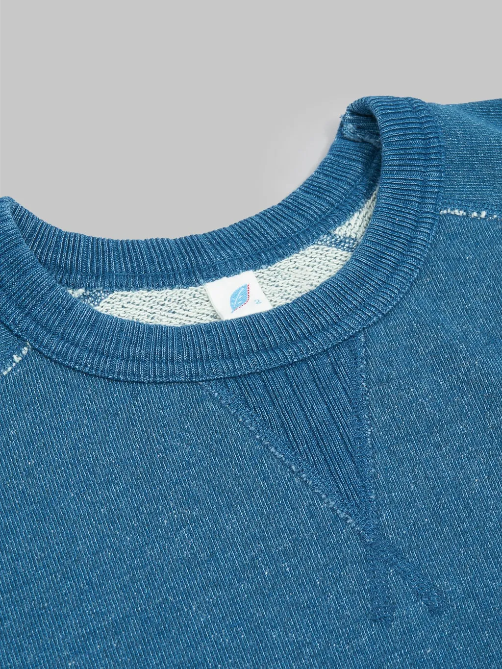 Pure Blue Japan 5400-GRE Slub Yarn Sweatshirt Greencast Indigo