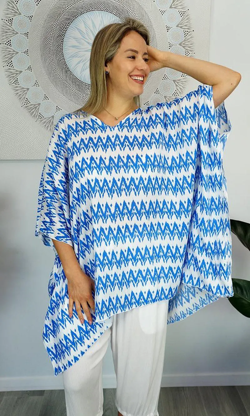 Rayon Tunic Short Zig Zag, More Colours