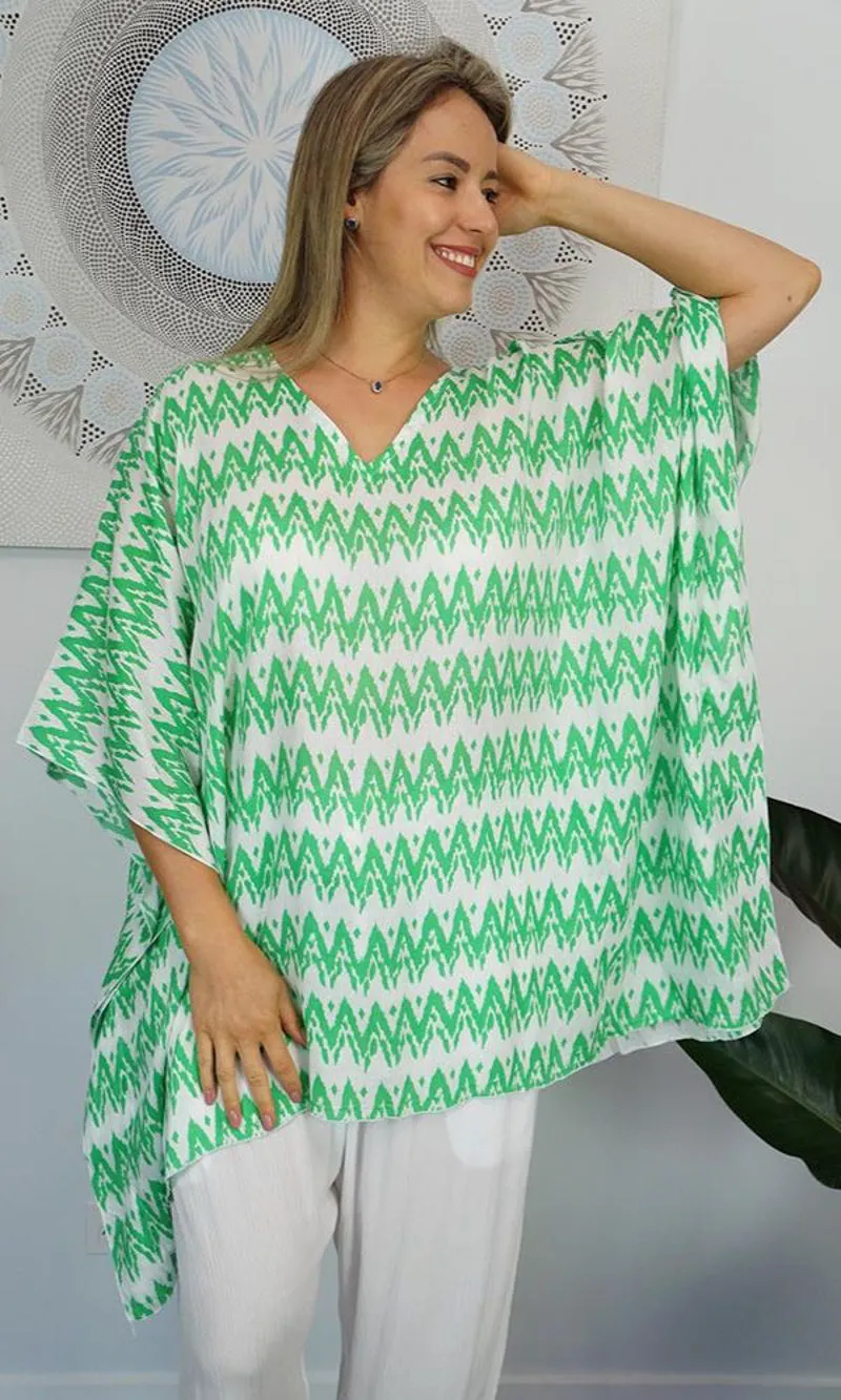 Rayon Tunic Short Zig Zag, More Colours