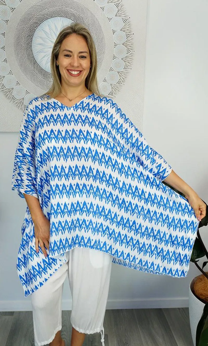 Rayon Tunic Short Zig Zag, More Colours