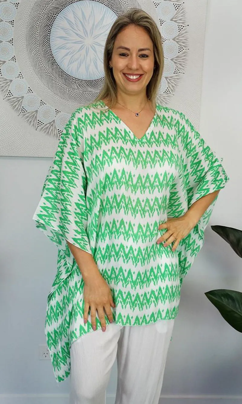 Rayon Tunic Short Zig Zag, More Colours