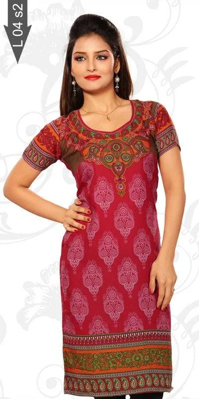 Readymade Tunic /Indian Kurti - French Crepe