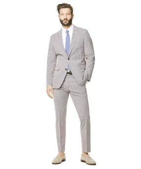 Red and Navy Cotton Check Sutton Suit