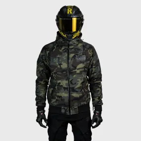 Regency™ Armoured Softshell Hooded Jacket {RR GP/Woodland Camo}