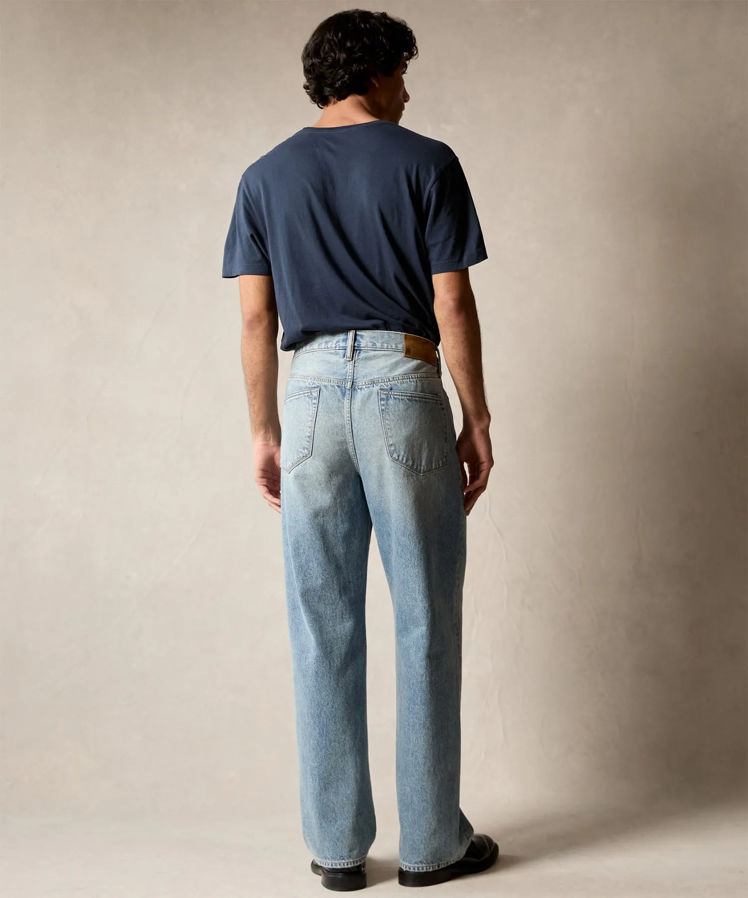 Relaxed Selvedge Jean in Frosty Indigo Wash