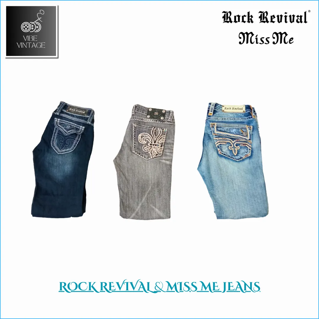 ROCK REVIVAL & MISS ME JEANS - 18 PCS