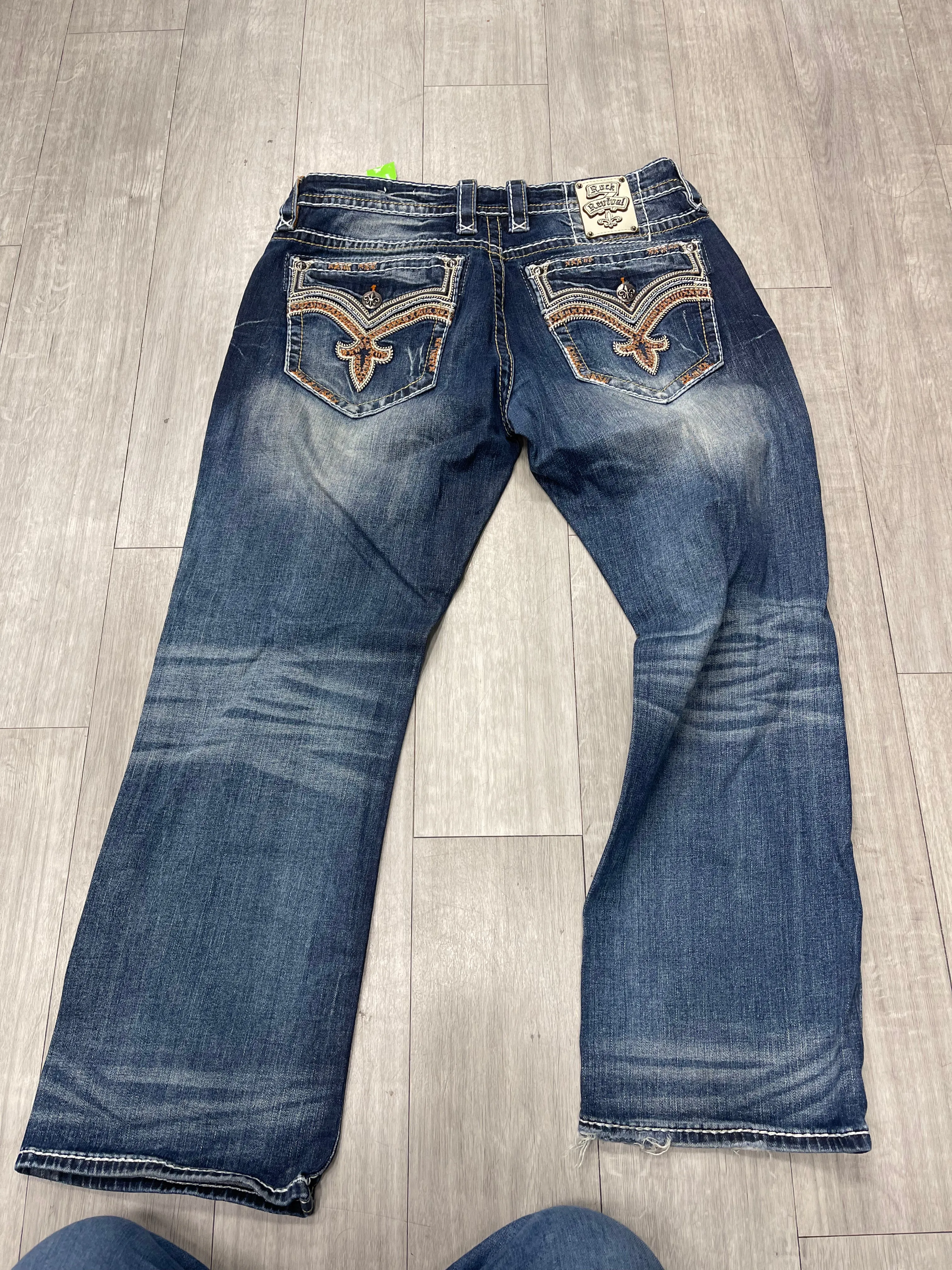 Rock Revival Denim Size 36 Remy Relaxed Straight 2556