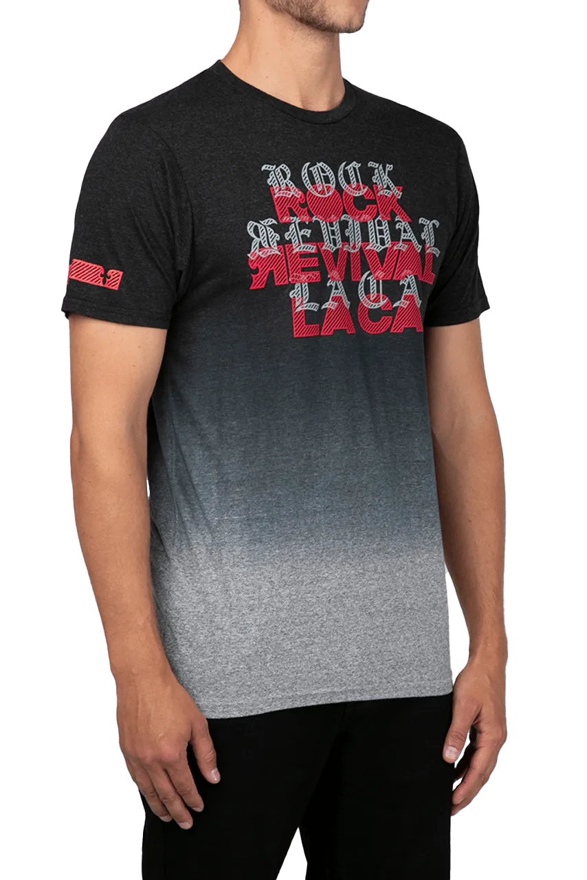 Rock Revival Men's Black and Grey Tee T-shirt