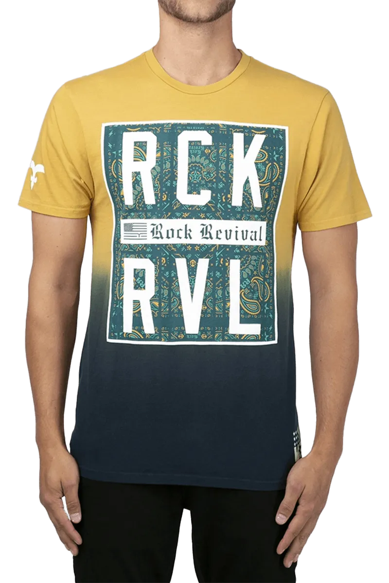 Rock Revival Men's Crewneck Print T-shirt