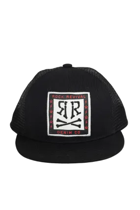 Rock Revival Men's Logo Snapback Black Cap